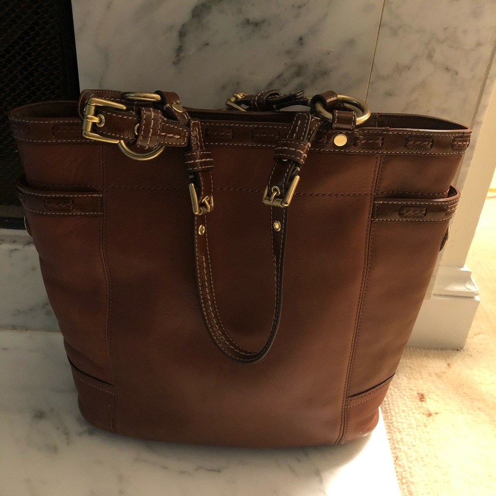 Authentic COACH Gallery Laced Leather N/S Tote style 11230